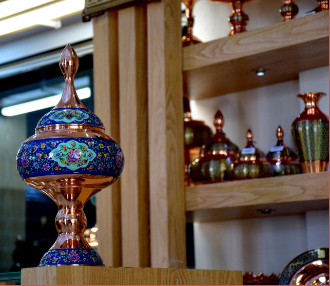 شکلات خوری سلجوقی قند خوری نمای جلویی با رنگ و نگار