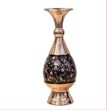 گلدان مسی قلمزنی