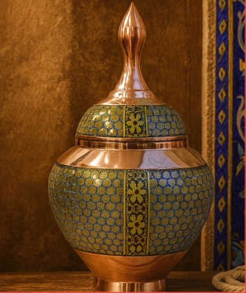قندان سیبی اصفهان‌کاری
